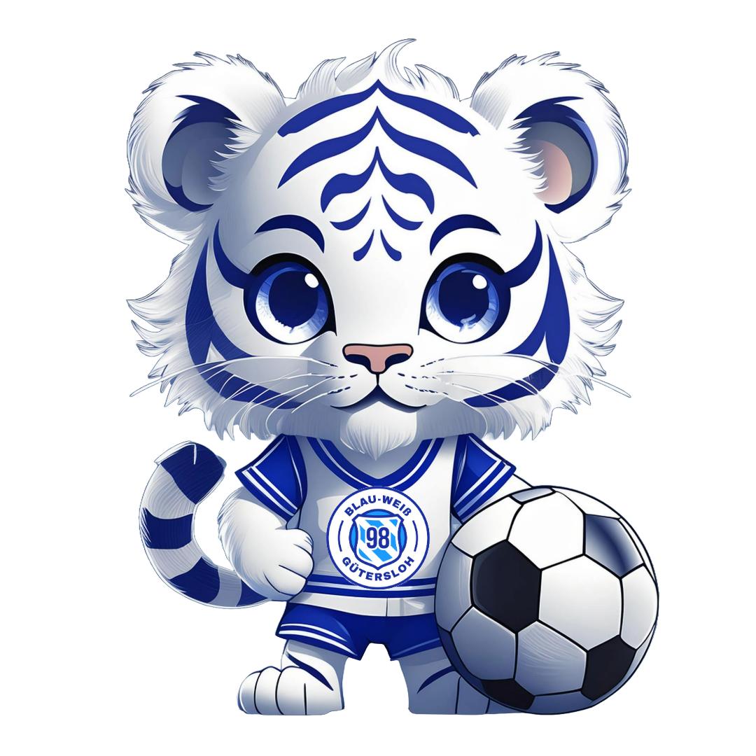 Blau-Weißer Tiger